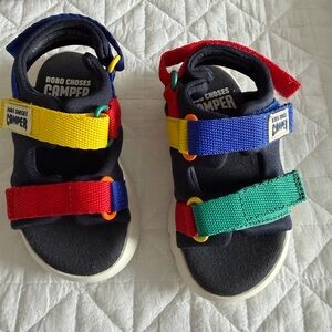 Camper Kids Sandals - Red, Blue, Yellow, Green
